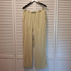 AUGUST SILK, Drawstring Silk Pant, Celery, Large